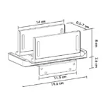 Monitoriaus laikiklio priedas LogiLink BP0210, vaizdas 9