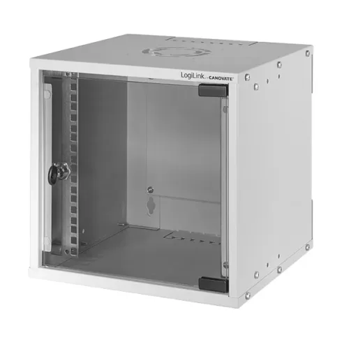 10" wall mount cabinet EconLine, 6U, grey