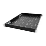 Serverinės spintos įranga Logilink 19" Adjustable Shelf for Racks with 1000mm depth (SF1000B), juodos spalvos, vaizdas 2