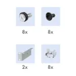 Serverinės spintos įranga Logilink 19" Adjustable Shelf for Racks with 1000mm depth (SF1000B), juodos spalvos, vaizdas 3