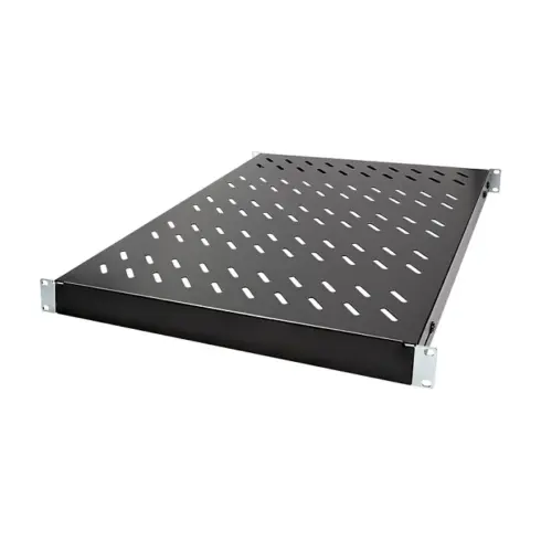 Serverinės spintos įranga Logilink 19" Adjustable Shelf for Racks with 1000mm depth (SF1000B), juodos spalvos