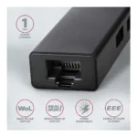 Axagon HMA-GL3A Multiport-Hub USB 3.0 Typ A Gbit-LAN 3x USB-A microSD