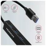 Axagon HMA-GL3A Multiport-Hub USB 3.0 Typ A Gbit-LAN 3x USB-A microSD