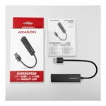 Axagon HMA-GL3A Multiport-Hub USB 3.0 Typ A Gbit-LAN 3x USB-A microSD