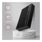 Disko korpusas AXAGON EE35-GTR USB-C 3.2 Gen 1, SATA 6G, 3.5" externes Festplattengehäuse, juodos spalvos, vaizdas 2