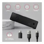 Disko korpusas AXAGON EE35-GTR USB-C 3.2 Gen 1, SATA 6G, 3.5" externes Festplattengehäuse, juodos spalvos, vaizdas 5