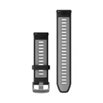 Išmanusis laikrodis Garmin Schnellwechsel-Silikon-Armband 22 mm (010-11251-A0), juodos ir šviesiai pilkos spalvos, vaizdas 2