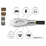 HDMI kabelis Python GC-M0255, vaizdas 3