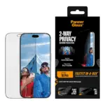 Apsauginis stiklas PanzerGlass 2-Way Privacy Screen Protector iPhone 18 Pro (PG28448), vaizdas 2