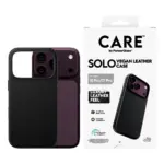 Telefono dėklas PanzerGlass CARE by Solo Vegan Leather Case Black w. MagSafe iPhone 18 Pro (CR38446), vaizdas 2
