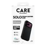 Telefono dėklas PanzerGlass CARE by Solo Vegan Leather Case Black w. MagSafe iPhone 18 Pro (CR38446), vaizdas 3