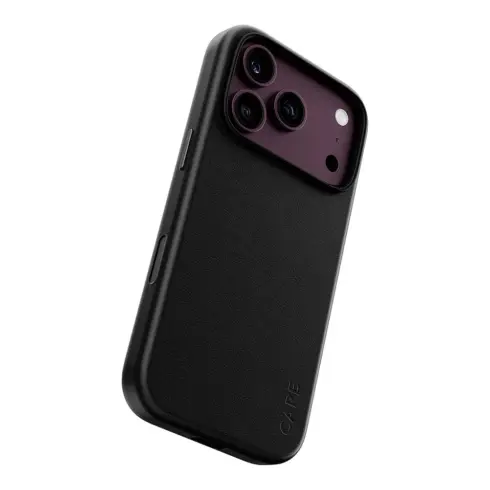 Telefono dėklas PanzerGlass CARE by Solo Vegan Leather Case Black w. MagSafe iPhone 18 Pro (CR38446)