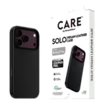 Telefono dėklas PanzerGlass CARE by Solo Vegan Leather Case Black w. MagSafe iPhone 18 Pro (CR38446), vaizdas 6