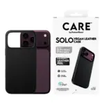 Telefono dėklas PanzerGlass CARE by Solo Vegan Leather Case Black w. MagSafe iPhone 18 Pro Max (CR84477), vaizdas 2