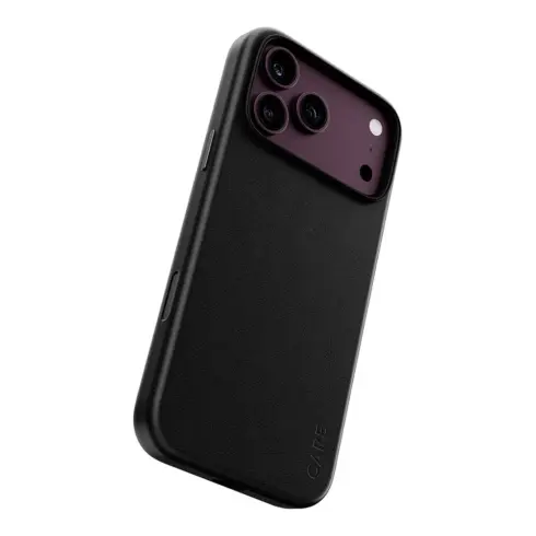 Telefono dėklas PanzerGlass CARE by Solo Vegan Leather Case Black w. MagSafe iPhone 18 Pro Max (CR84477)