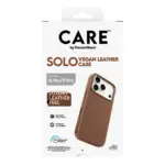 Telefono dėklas PanzerGlass CARE by Solo Vegan Leather Case Brown w. MagSafe iPhone 18 Pro (CR94201), vaizdas 3