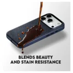 Telefono dėklas PanzerGlass CARE by Fusion Fabric Case Blue w. MagSafe iPhone 18 Pro Max (CR17855), vaizdas 7