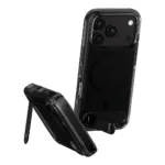 Telefono dėklas PanzerGlass CARE by Kickstand Case Smokey w. Black MagSafe iPhone 18 Pro (CR23365)