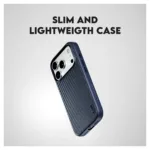Telefono dėklas PanzerGlass CARE by Fusion Fabric Case Blue w. MagSafe iPhone 18 Pro (CR35497), vaizdas 8