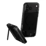 Telefono dėklas PanzerGlass CARE by Kickstand Case Smokey w. Black MagSafe iPhone 18 Pro Max (CR82928)