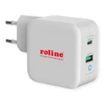 USB Charger mit Euro-Stecker 2 Port (Typ-A QC3.0 Typ-C PD) 65W