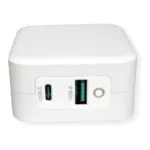 USB Charger mit Euro-Stecker 2 Port (Typ-A QC3.0 Typ-C PD) 65W