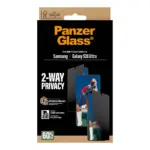 Apsauginis stiklas PanzerGlass 2-Way Privacy Screen Protector Samsung Galaxy S26 Ultra (PG50721), vaizdas 5
