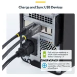 StarTech.com P10Q4C-USB-CARD-LP interface cards/adapter