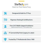 StarTech.com P10Q4C-USB-CARD-LP interface cards/adapter