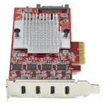 StarTech.com P10Q4C-USB-CARD-LP interface cards/adapter