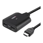 Vaizdo laidas ar adapteris Lindy 2 Port HDMI 4K60 Splitterkabel (38356), vaizdas 4
