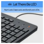 Klaviatūra HP 150 Wired Keyboard Euro (664R5AA#ABB), vaizdas 10