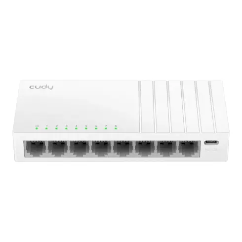 Komutatorius Cudy 8-Port Gigabit Switch with USB-C Power Input, GS108U 2.0