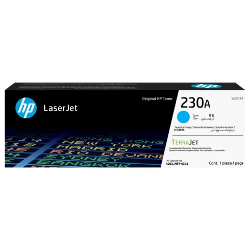 HP Toner 230A W2301A cyan für Color LaserJet Pro MFP 4301, M