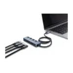 USB laidas ar adapteris Delock USB 10 Gbps Hub mit 3 x USB Typ-A und 1 x USB Type-C Buchse mit Schalter (64384), vaizdas 3