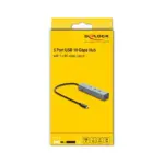 USB laidas ar adapteris Delock 5 Port USB Type-C 10 Gbps Hub mit 8K Videoausgang und PD 3.0 100 Watt (64379), vaizdas 4