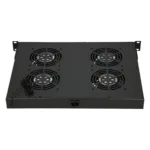 Extralink 19” RACK MOUNT FAN PANEL (4 FANS) WITH THERMOSTAT
