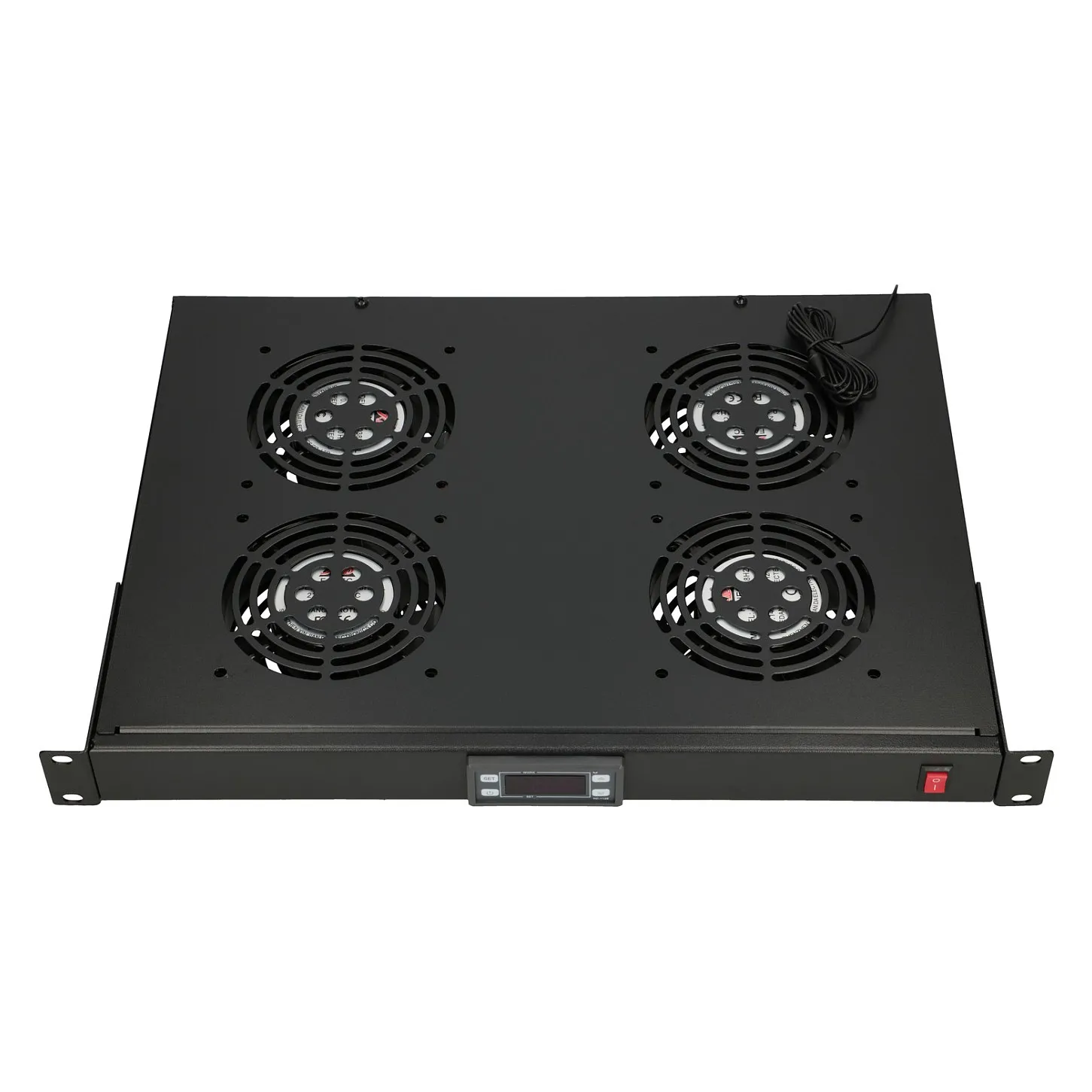 Extralink 19" RACK MOUNT FAN PANEL (4 FANS) WITH THERMOSTAT Extralink 19” RACK MOUNT FAN PANEL (4 FANS) WITH THERMOSTAT