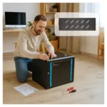 Extralink LITE 12U 530X400 WALL-MOUNTED RACKMOUNT CABINET BLACK