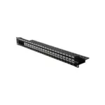 Tinklo kabelis ROLINE Cat.6 19"-Keystone Patch Panel (26.11.0357), juodos spalvos