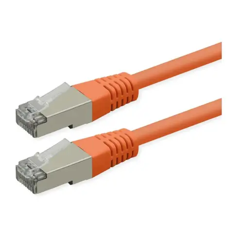 Tinklo kabelis ROLINE S/FTP (PiMF) Patch Cord, Cat.6 (Class E), PoE, orange, 7 m (21.51.1377)