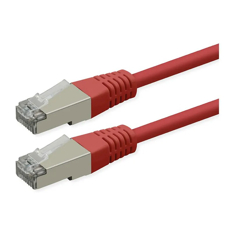 ROLINE S/FTP (PiMF) Patch Cord, Cat.6 (Class E), PoE, red, 10 m networking cable Tinklo kabelis ROLINE S/FTP (PiMF) Patch Cord, Cat.6 (Class E), PoE, red, 10 m (21.51.1381)