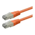 Tinklo kabelis ROLINE S/FTP (PiMF) Patch Cord, Cat.6 (Class E), PoE, orange, 10 m (21.51.1387)