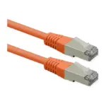 Tinklo kabelis ROLINE S/FTP (PiMF) Patch Cord, Cat.6 (Class E), PoE, orange, 10 m (21.51.1387), vaizdas 3