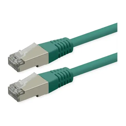 Tinklo kabelis ROLINE S/FTP (PiMF) Patch Cord, Cat.6 (Class E), PoE, green, 15 m (21.51.1393)