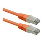 Tinklo kabelis ROLINE S/FTP (PiMF) Patch Cord, Cat.6 (Class E), PoE, orange, 20 m (21.51.1407), vaizdas 3
