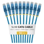 StarTech.com N6PAT100CMBLS10PK networking cable