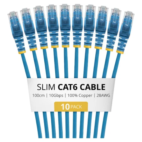 StarTech.com N6PAT100CMBLS10PK networking cable