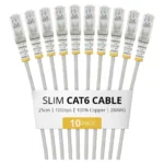 Tinklo kabelis StarTech.com N6PAT25CMGRS10PK