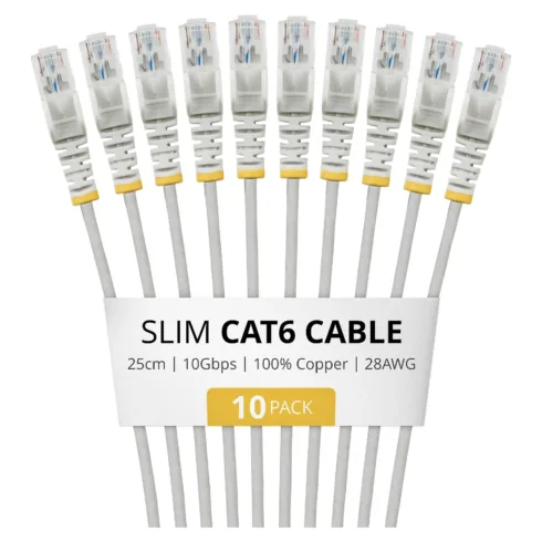 Tinklo kabelis StarTech.com N6PAT25CMGRS10PK